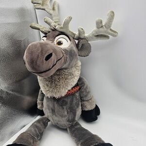 Scentsy Disney Frozen Sven Reindeer Plush Stuffed Toy Medium Gray Soft Cute